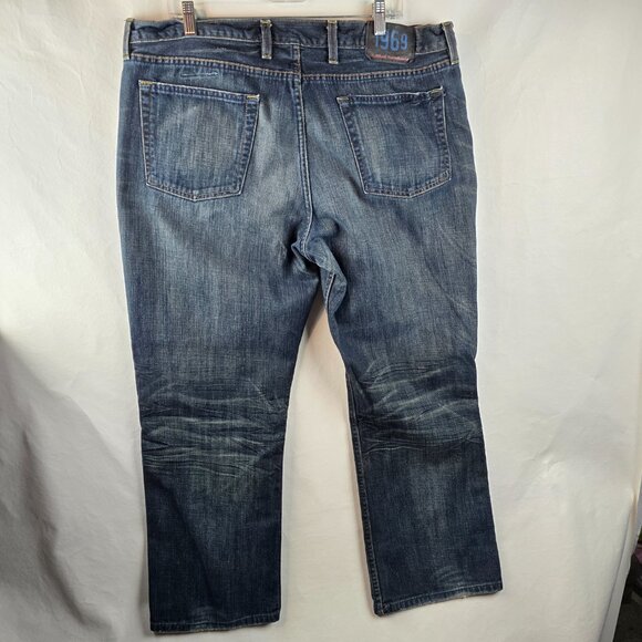 Gap 1969 Jeans Mens 40x30 Blue Straight Fit Classic Denim Button Fly Y2k 00s - Picture 6 of 12